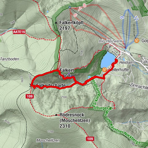 Falkertsee - Murmelsteig mit Abstieg über Falkertscharte