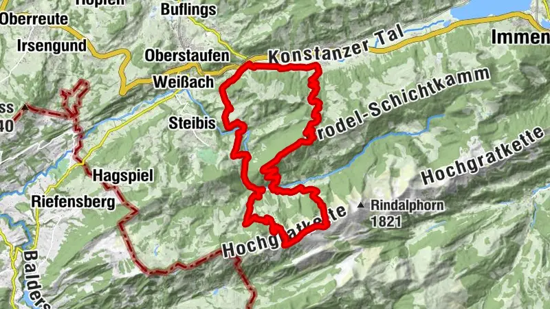 2-day hike: Hündle - Hochgrat - Thalkirchdorf - Hündle