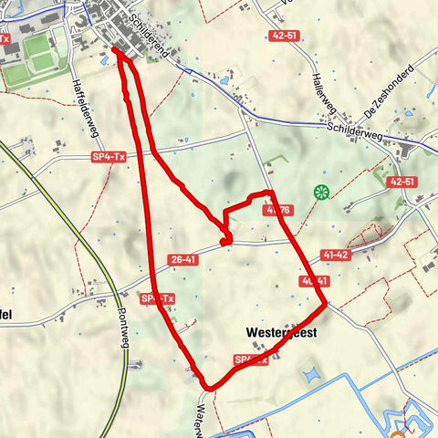 Van Den Burg langs tuunwallen naar Westergeest en de Georgische begraafplaats