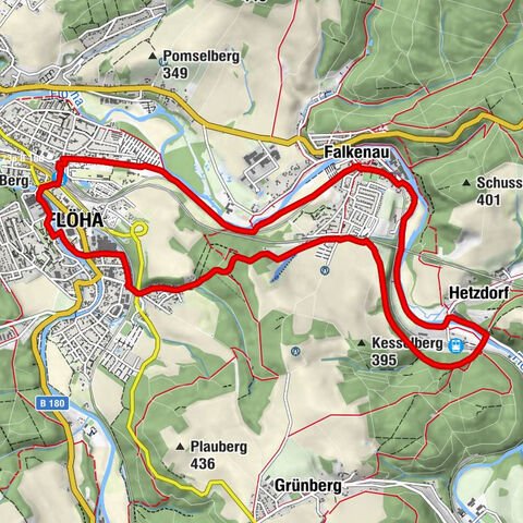 Z Flöhy k viaduktu Hetzdorf