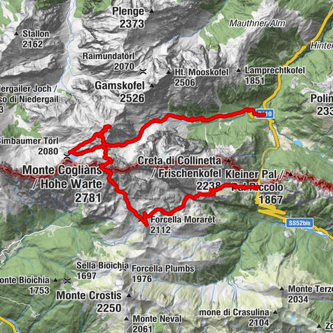 Karnischer Hauptkamm - Hohe Warte 2.780m - Hike and Bike