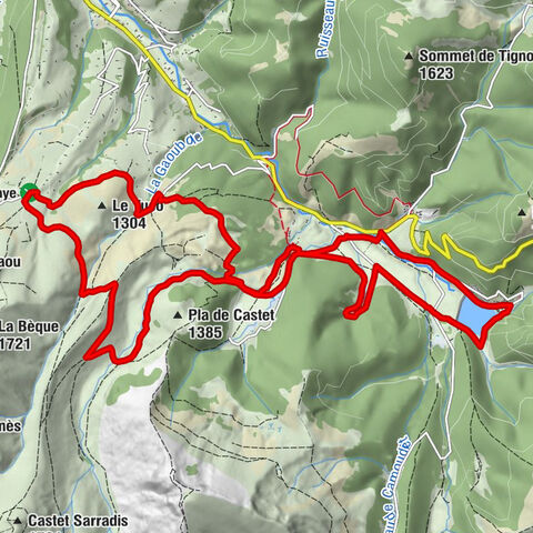 Mountain bike route no.19 – The Courtau des Ezclozes