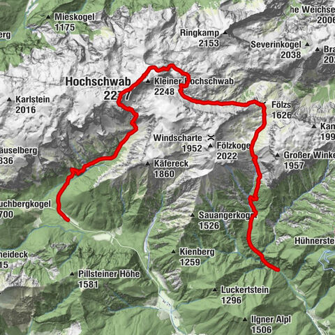 Hochschwabgruppe - Hochschwab 2.277m - vom G'hackten bis zur Fölz
