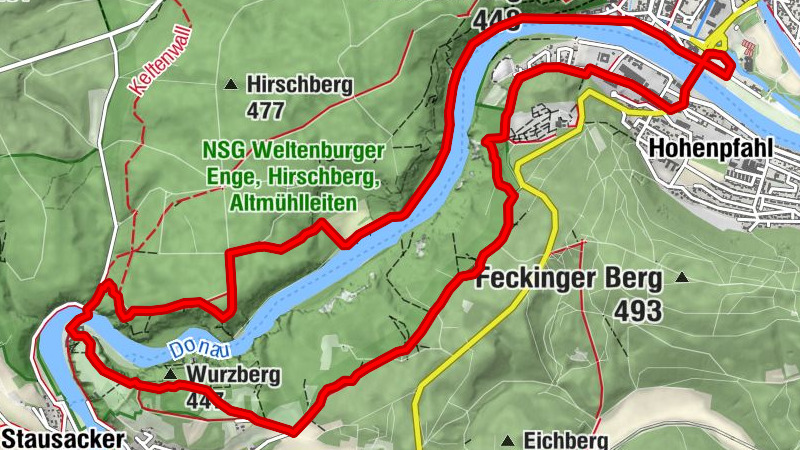 Rundwanderung Donaudurchbruch und Kloster Weltenburg