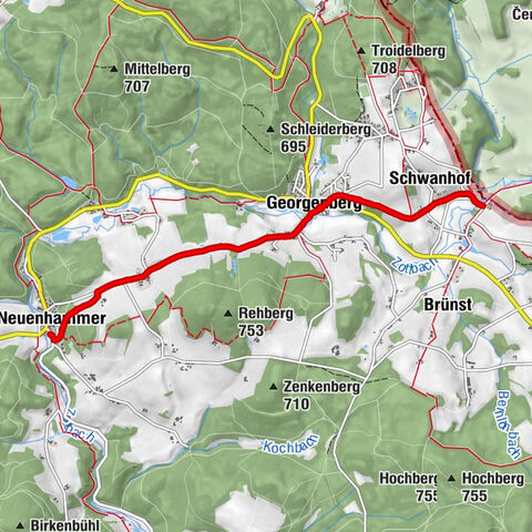 Alte Heerstrasse Hammermühle- Waldheim