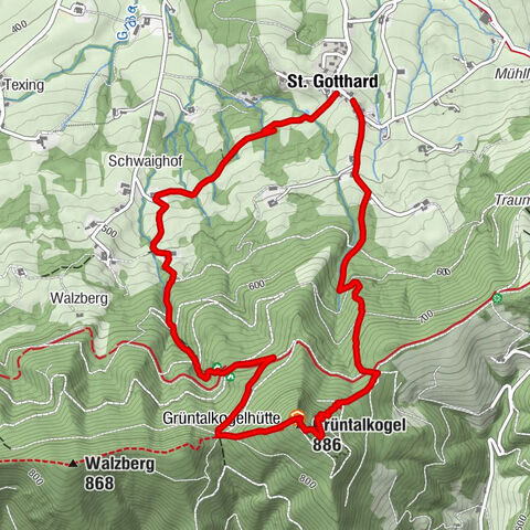 Grüntalkogelhütte über Bertlsteig und Schneckensteig