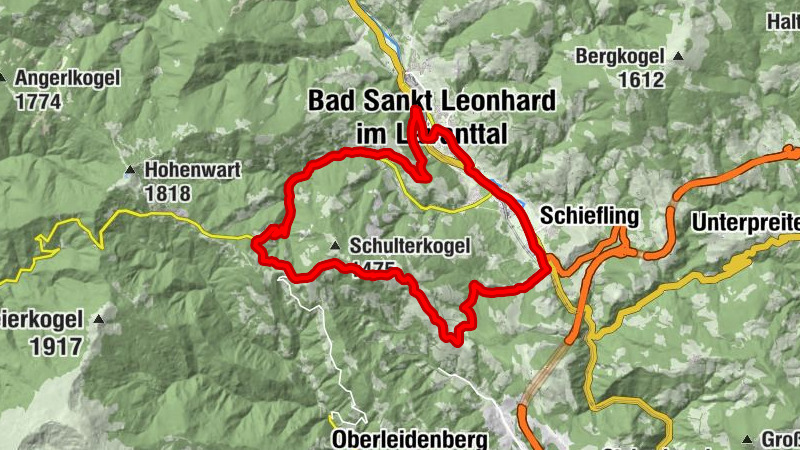 MTB 5 - Schulterkogel Tour - Bad St. Leonhard